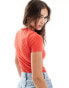 Фото #4 товара ASOS DESIGN seamless short sleeve crew neck body in red