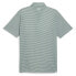 Фото #2 товара Puma Isle Pique Striped Short Sleeve Polo Shirt Mens Green Casual 62447206