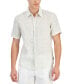 Фото #1 товара Men's Slim-Fit Floral Ditsy-Print Button-Down Linen Shirt