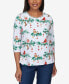 Petite Classics Birds on a Branch Double Strap Top