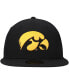 Фото #3 товара Men's Black Iowa Hawkeyes Logo Basic 59FIFTY Fitted Hat