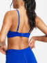Фото #2 товара Tommy Jeans Essentials cotton blend unlined bralette in cobalt blue