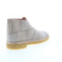 Фото #16 товара Clarks Desert Boot 26156289 Mens Gray Leather Lace Up Chukkas Boots