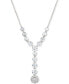 Фото #1 товара Eliot Danori silver-Tone Cubic Zirconia Lariat Necklace, 16" + 3" extender, Created for Macy's