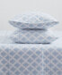 Фото #4 товара Home Alexa 100% Cotton Flannel 4-Pc. Sheet Set, Full