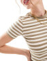 JJXX baby t-shirt in cream stripe