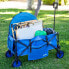 Multi-purpose Cart Aktive Blue Black Polyester PVC Steel 88 x 108 x 47 cm Foldable Beach