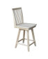 Mission Counter Height Stool with Swivel and Auto Return