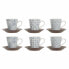 Фото #1 товара Набор кофейных чашек DKD Home Decor Синий Коричневый Керамика 150 мл