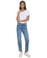 Women's Imitation Pearl Denim Jeans