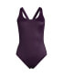 Фото #1 товара Women's Chlorine Resistant X-Back High Leg Soft Cup Tugless Sporty One Piece Swimsuit