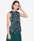 ფოტო #3 პროდუქტის Women's Printed Sleeveless Blouse