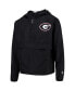 ფოტო #1 პროდუქტის Big Boys Black Georgia Bulldogs Pack and Go Windbreaker Jacket