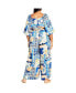 ფოტო #2 პროდუქტის Plus Size Marseille Print Jumpsuit