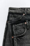 Trf wide-leg double waist mid-rise jeans