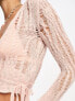 Фото #7 товара Stradivarius ballerina tie cardigan in soft pink