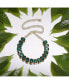 ფოტო #3 პროდუქტის Women's Green Stone Strand Necklace