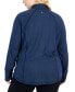 Plus Size Zip-Front Long Sleeve Jacket, Created for Macy's