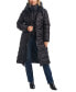 ფოტო #1 პროდუქტის Women's Belted Quilted Hooded Puffer Coat