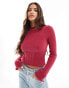 Фото #1 товара Cotton On baby boat neck fitted long sleeve knit jumper in tulip