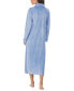 ფოტო #2 პროდუქტის Women's Zip-Front Velour Ballet Robe