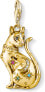 Фото #1 товара Thomas Sabo Charm-Anhänger Katze Sternenbild Sterling Silver Gold 1838-471-7