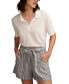 ფოტო #4 პროდუქტის Women's Paperbag-Waist Cuffed Shorts