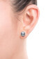 Серьги Belle de Mer Freshwater Button Pearl Stud - фото #8