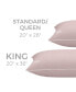 Down Alternative Pillow and Removable Pillow Protector, King, Set of 2, Pink