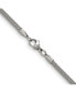 ფოტო #4 პროდუქტის Stainless Steel Polished 4.2mm Flat Snake Chain Necklace