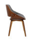 Фото #2 товара Fabrizzi Mid-Century Modern Dining Accent Chair Fabric
