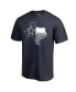 Фото #1 товара Men's Navy Dallas Cowboys Hometown Collection T-shirt