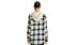 Фото #2 товара Time and Tru Flannel Shirt Women's Large Black Plaid Cotton Hooded Long Sleeve