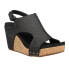 Фото #2 товара Corkys Tiffanee Studded Wedge Womens Black Casual Sandals 41-0266-BKME