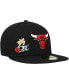 Men's Black Chicago Bulls Crown Champs 59FIFTY Fitted Hat