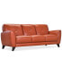 Фото #2 товара Myia 85" Leather Sofa, Created for Macy's