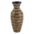 Vase Black Beige Bamboo 22 x 22 x 52 cm
