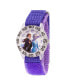 Disney Frozen 2 Elsa and Anna Girls' Clear Plastic Time Teacher Watch 32mm