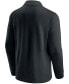 Фото #4 товара Men's Black and Silver Las Vegas Raiders Block Party Quarter-Zip Jacket