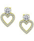 Фото #1 товара Серьги Giani Bernini Heart Zirconia Silver