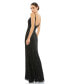 Фото #2 товара Women's Sequined Sleeveless Plunge Neck Trumpet Gown