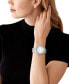 ფოტო #4 პროდუქტის Women's Camille Three-Hand Silver-Tone Stainless Steel Watch 43mm