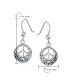 ფოტო #3 პროდუქტის Retro Symbol Celtic Knotwork Celtic Irish Love Knot Peace Sign Drop Earrings For Women Oxidized Sterling Silver Fish Hook