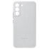 Фото #3 товара Чехол для смартфона Samsung Galaxy S22+ кожаный, светло-серый.