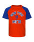 ფოტო #3 პროდუქტის Infant Boys and Girls Orange, Heather Gray New York Mets Ground Out Baller Raglan T-shirt and Shorts Set