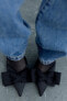 Фото #4 товара Туфли на каблуке ZARA с деталями банта