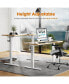 Фото #5 товара Electric Height Adjustable Standing Desk, Sit To Stand Ergonomic Computer Desk, Yellow, 48" X 24"