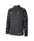 Men's Charcoal Navy Midshipmen OHT Military-Inspired Appreciation Long Range Raglan Quarter-Zip Jacket