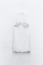 Фото #5 товара Платье из поплина с вышивкой ZARA
