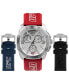 ფოტო #1 პროდუქტის UFC Men's Quartz Icon Red Silicone Watch 45mm and Strap Gift Set